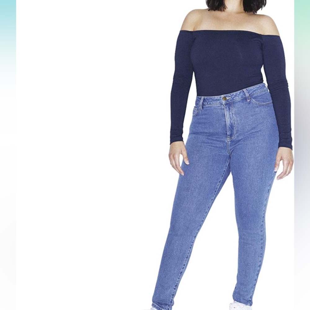American Apparel Pencil Jean Light/medium wash